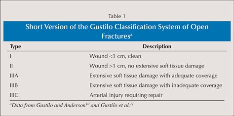 gusilo|Gustilo Classification